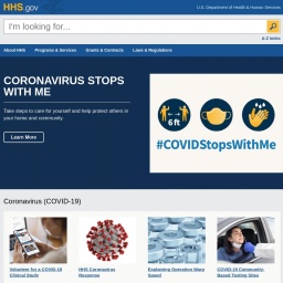 www.hhs.gov网站截图