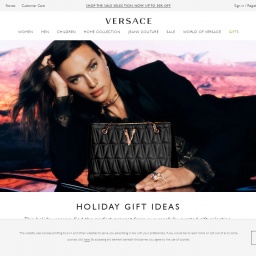 www.versace.com网站截图