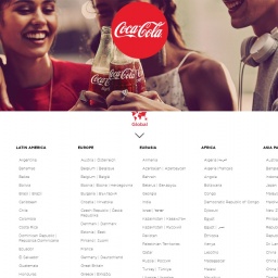 www.coca-cola.com网站截图