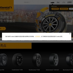 www.continental-tires.cn网站截图