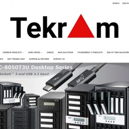 www.tekram.com网站截图